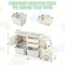 Grey Kids Truck Storage Organizer with Plastic Bins and Storage Cabinet